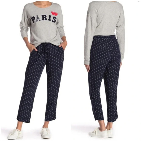 Rails Pants - Rails Morgan Lightweight Printed Drawstring Waist Ankle Pants